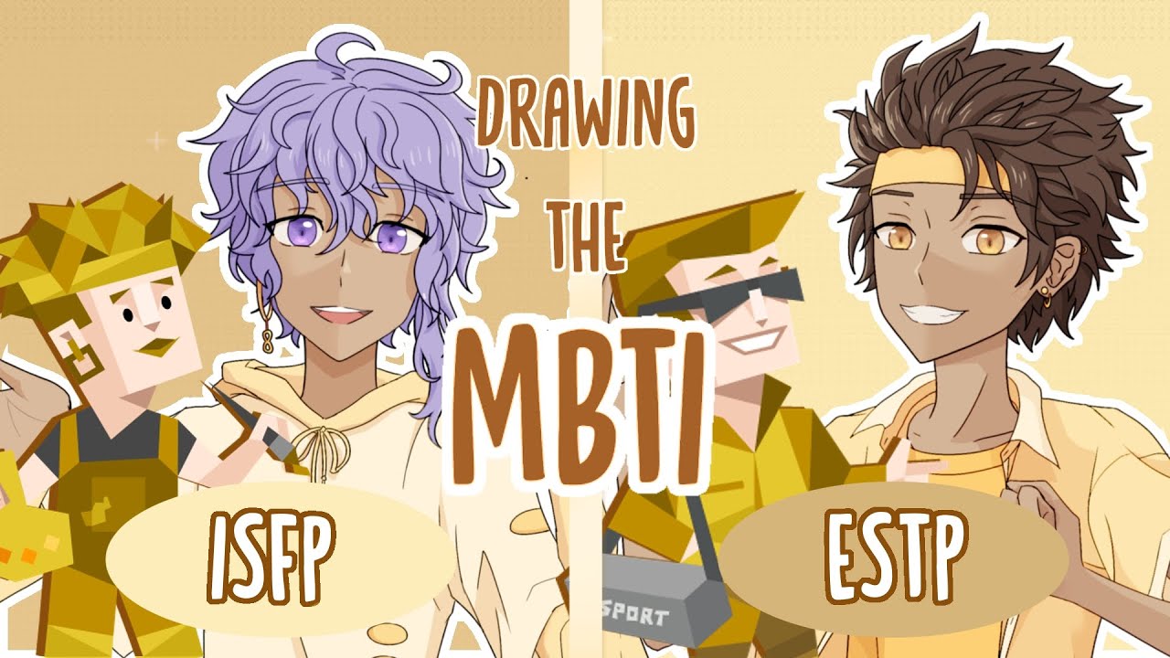 Drawing the 16 Personalities / MBTI as anime characters - part 1 