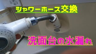 【ホース交換で解決!】洗面台のシャワーホースから水漏れ TOTO洗面台