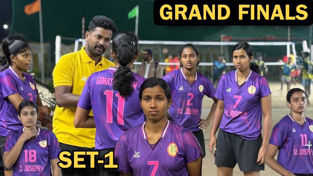 Grand Finals St Joseph’s Chennai Vs Dr shivanthi club women’s volleyball match in India 