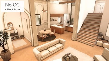 The Sims 4 Townhouses Part 1 | No CC | Stop Motion Speedbuild