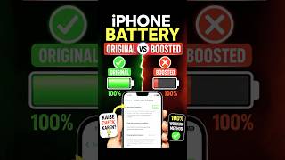 iPhone Battery Original Hai Ya Boosted? 🔋 10 Second Mein Check Karo!