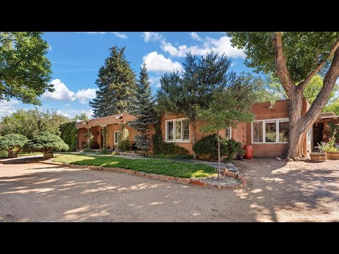 630 East Alameda and 651 Canyon Road, Santa Fe, NM home video tour
