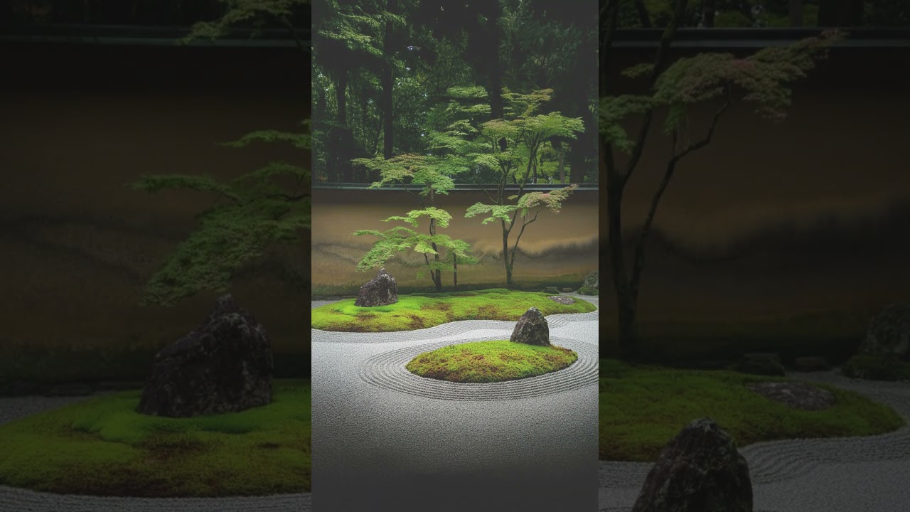 【Viewing meditation】Japanese gardens /Rock garden / Dry landscape garden / Zen garden