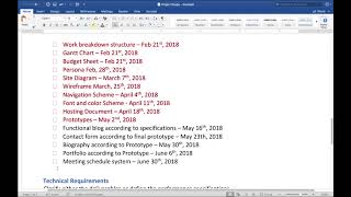 Project Scope - Example