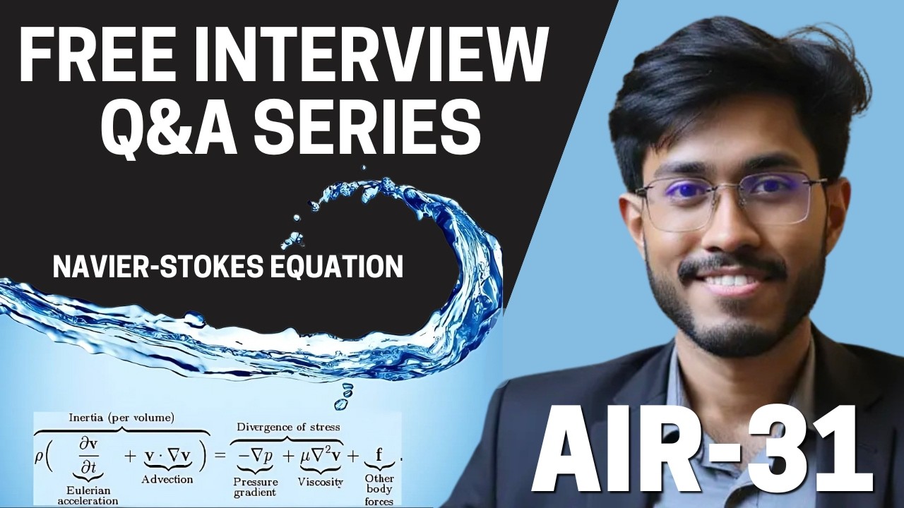 "Understand Navier-Stokes: Key for GATE & DRDO/ISRO"l by DRDO selected scientist.