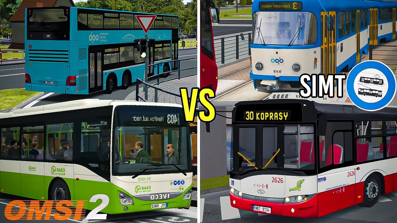 NEJLEPŠÍ SIMULÁTOR MHD? 🚌 OMSI 2 VS SIMT
