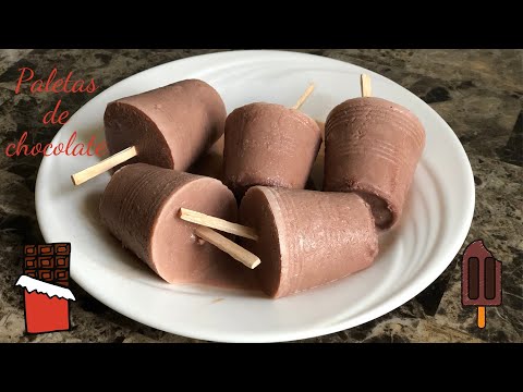 COMO HACER PALETAS DE CHOCOLATE *MENOS DE 15 MINUTOS* QUE RICAS!!!