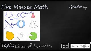 4th Grade Math Lines of Symmetry