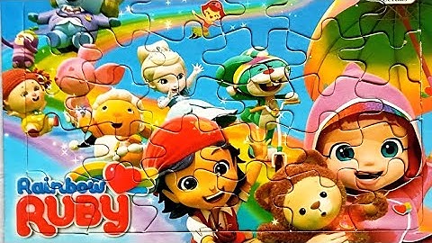 RAINBOW RUBY puzzle | fun jigsaw puzzle. puzzle for kids