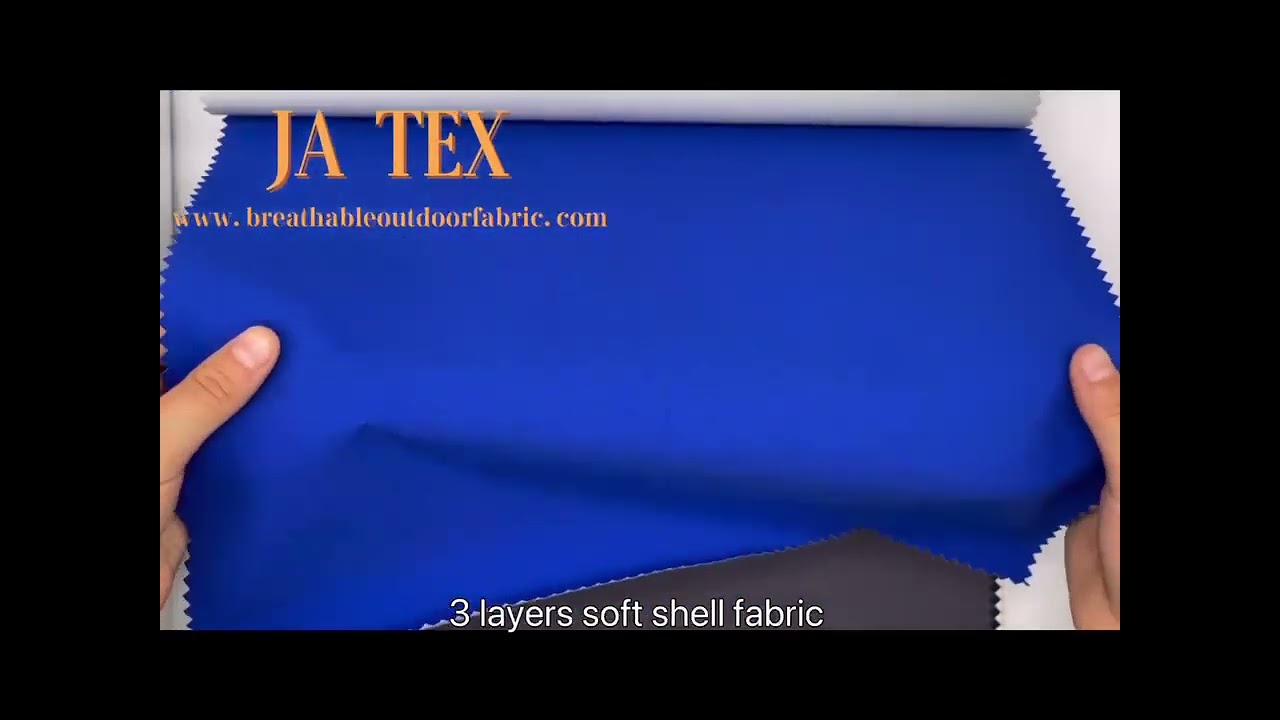 50D T800 Stretch 3 Layer Bonding Polyester Fabric Hiking Jacket Outdoor Wear