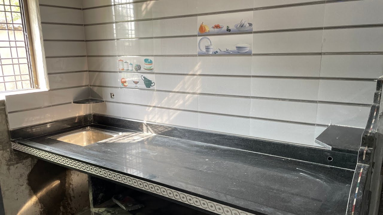 Kitchen Tiles Design Low Cost Kitchen Design Black Granite Kitchen