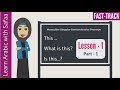 Lesson 1  part 1  arabic fasttrack series  learn arabic with safaa