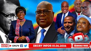 DECRY INFO 1.6.26,OIF,JULIANA CRACHE SUR SN PERE,FATSHI ASSASSINE LUMUMBA.C64,LA TENSION MONTE.