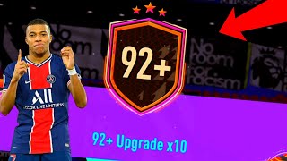 OMG NEW 92  UPGRADE x10 SBC COMPLETE!! FIFA 21 ULTIMATE TEAM!!