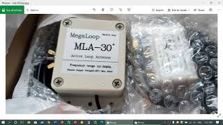 MLA-30 Loop Antenna 100 KHz - 30 MHz Active Receiving Antenna