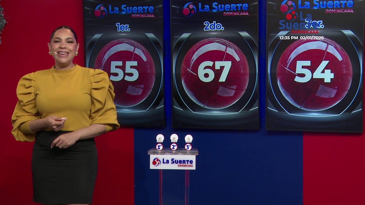 Sorteo La Suerte Dominicana 12:30 pm, Viernes 2 de Enero del 2026