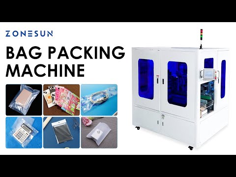 Автоматическая упаковочная машина ZONESUN ZS-ZD200 Система упаковки в полиэтиленовые мешки, видео 1