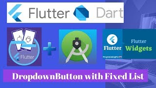 DropDownButton Widget With Fixed List  - Flutter Tutorial