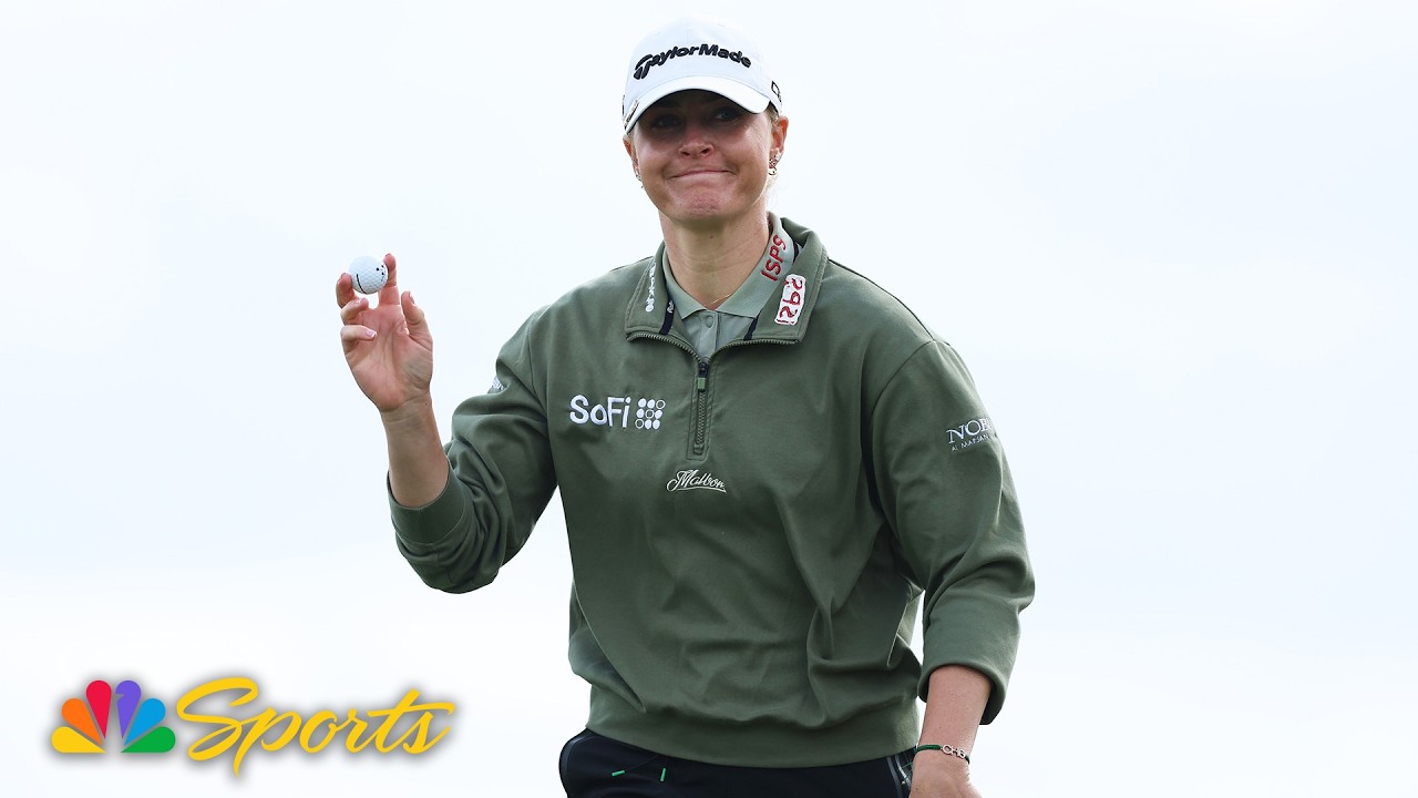 Charley Hull holes out from bunker, bounces back with birdie | AIG Women's Open | Golf on NBC Sports