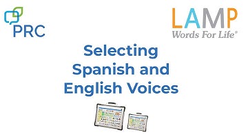 Selecting Spanish and English Voices in LAMP Words for Life App