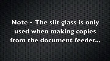 PCQ - Resolving Horizontal Lines When Using The Document Feeder