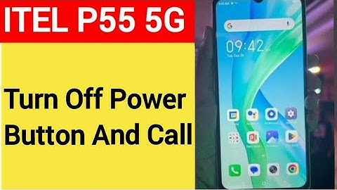 How to turn off power button and call, itel P55 5G me  power button and call off kaise karen