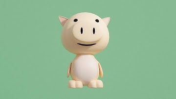 Pig character Blender Tutorial