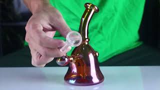 Nadia Glass: Slitted Diffuser Downstem Bubbler