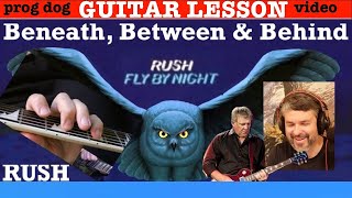 RUSH Beneath Between and Behind GUITAR LESSON
