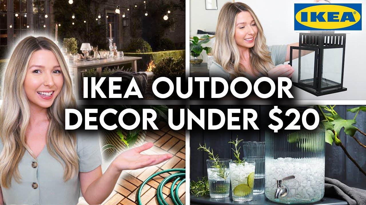 10 IKEA OUTDOOR MUST HAVES UNDER $20 | PATIO + BALCONY DECOR