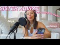 Girl talk advice sesh 1  outgrowing friends staying disciplined  motivated boys youtube etc