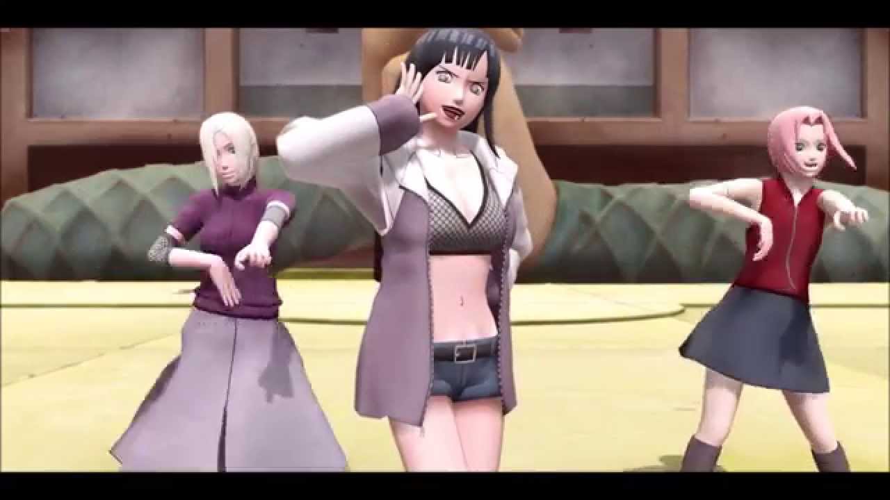 [MMD NARUTO] Hurly Burly Sakura, Ino and Hinata Road to Ninja