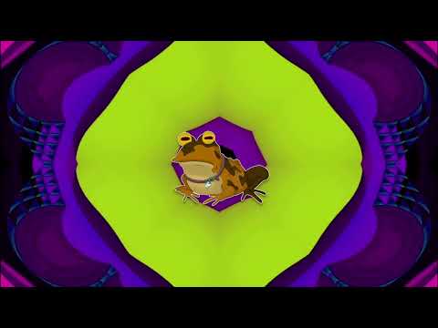 Hypnotoad / Music: Drug trip / Background: Colorful Psychedelic Loop
