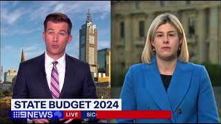 Nine News Melbourne  Victorian Budget 2024  7 May 2024