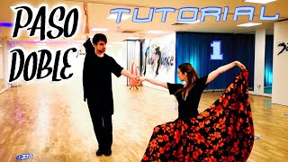 PASO DOBLE Lesson - Chasse Cape, Twist Turns, Promenade Counter Promenade, Grand Circle | Tutorial