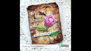 REPLAY of Live from FB: Cardmaking AND Art Journaling Background