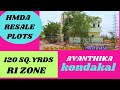 Avanthika kondakal hmda resale plots 120 sq yrds  r1 zone realestate resaleplots