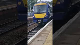 Scot Rail class 170 passing through North Queensferry Station