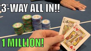 We've Got KINGS! One Million+ Three-Way ALL IN!! Day 3 Of WPT World Championship! Vlog Ep 292
