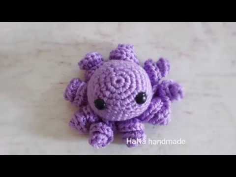 Video Hướng dẫn móc con bạch tuộc | Tutorial crochet a wool... - youtube