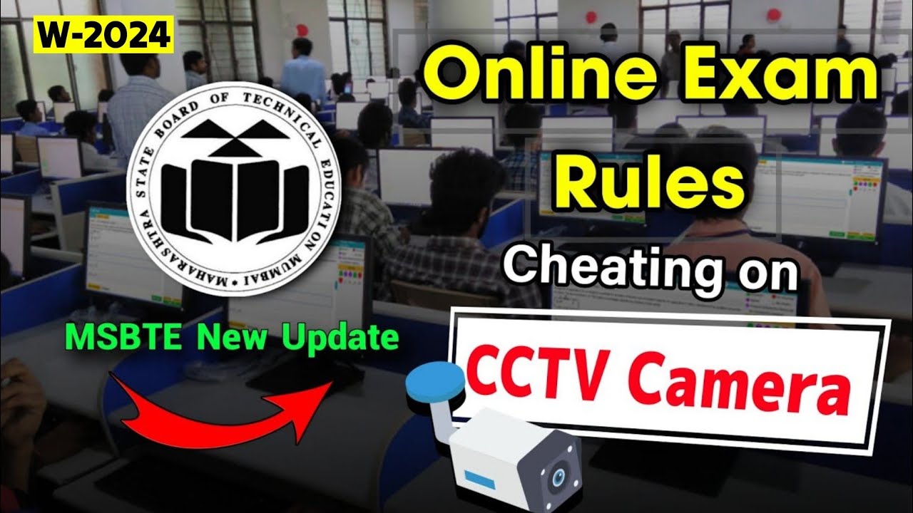 Msbte online exam 2024 cheating rules for exam msbte news today