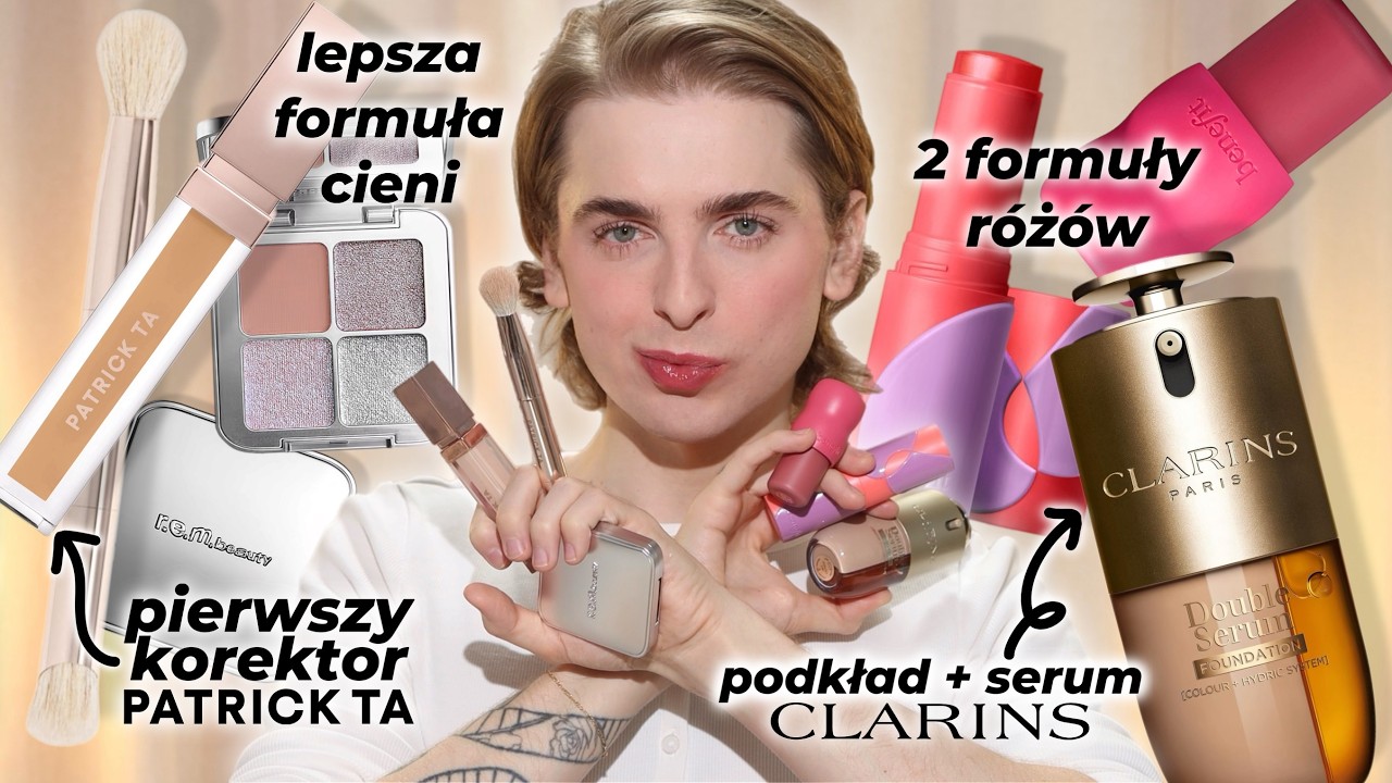 tu jest jakby LUKSUSOWO | Clarins Double Serum Foundation, Korektor Patrick Ta, Róże Benefit i r.e.m