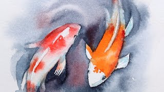Relax With This Simple Watercolor Koi Fish Tutorial screenshot 4