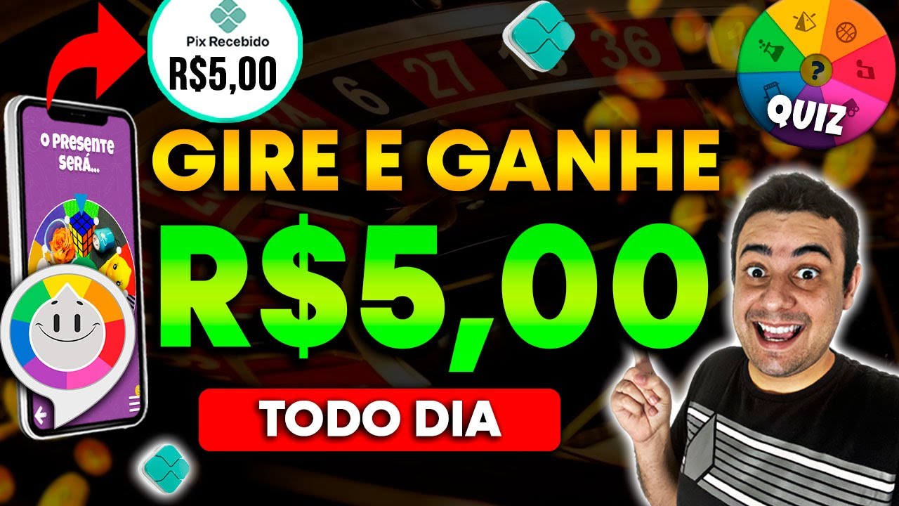 APP PARA GANHAR DINHEIRO GIRANDO ROLETA PAGA $10,20 NO PIX + PROVA