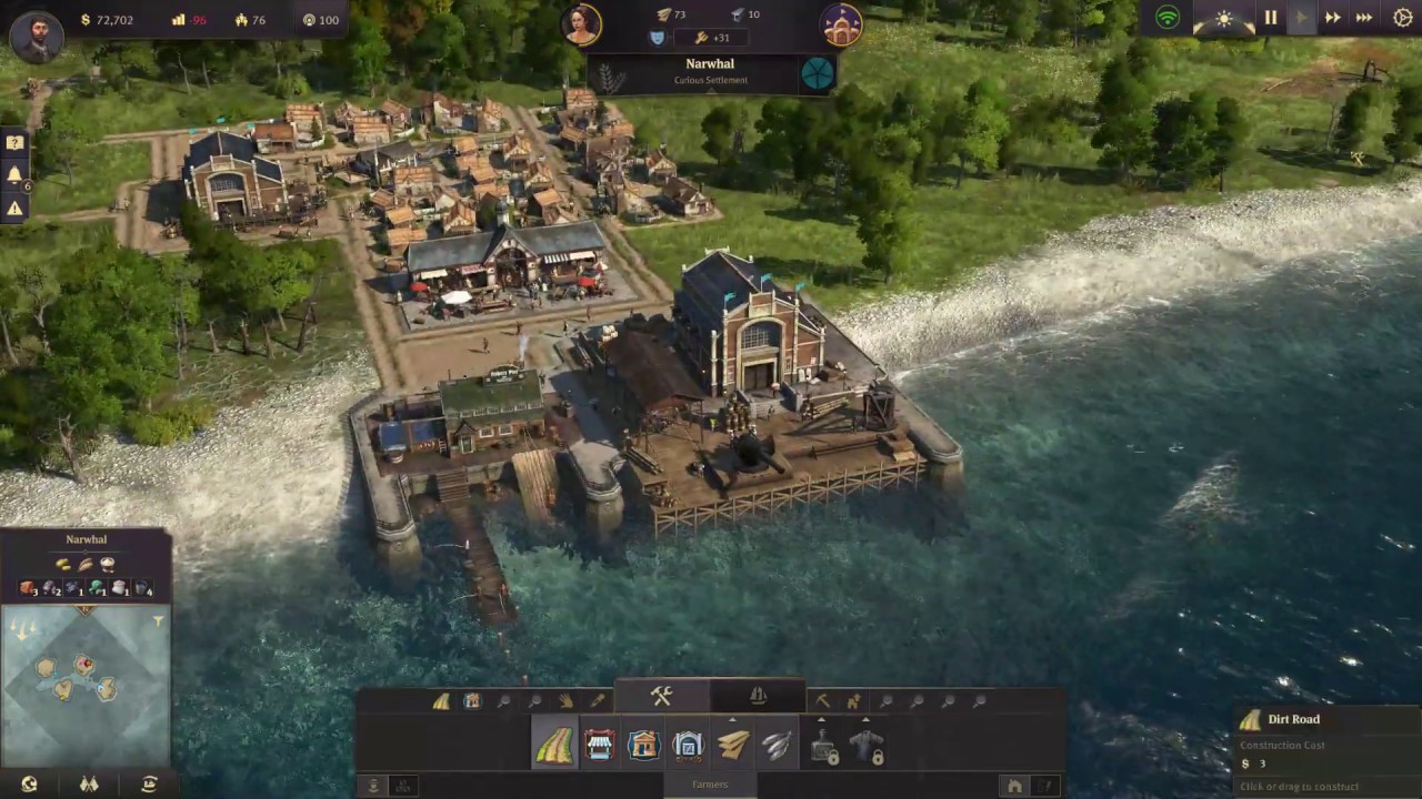 Anno 1800 Trial Gameplay 11 Minutes No Comment YouTube