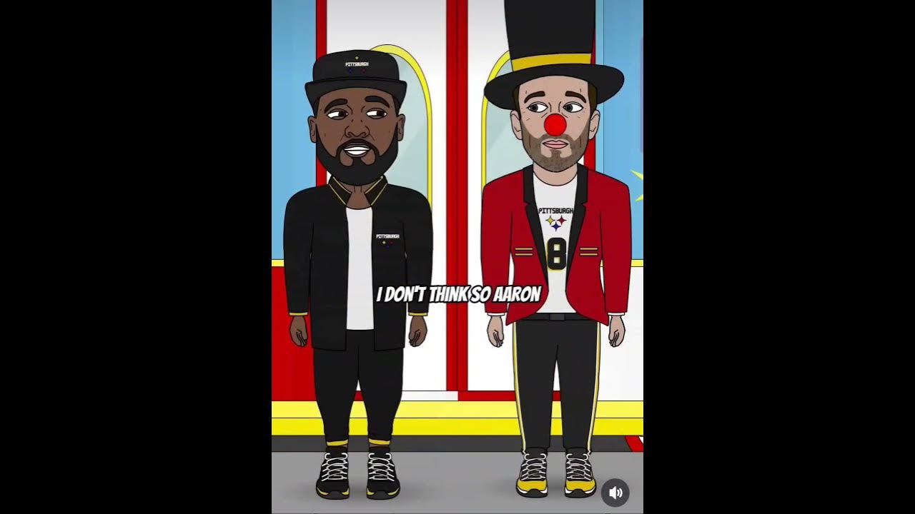Aaron Rodgers & Mike Tomlin Circus Train @steelers #aaronrodgers #miketomlin #clowns #shorts