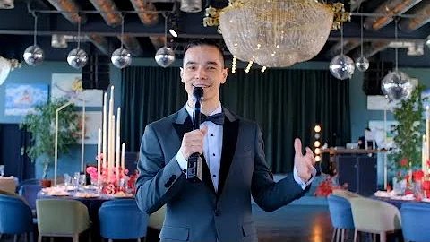 Пранк-интервью на юбилее. Ведущий -  Роберт Шэйх.