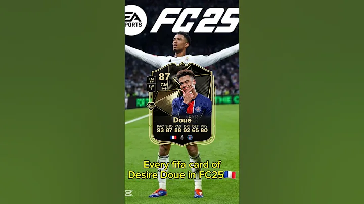 Every fifa card of Desire Doue in FC25🇨🇵#shorts #football #fifa #fut #fc25 #Doue #Desiredoue #Psg