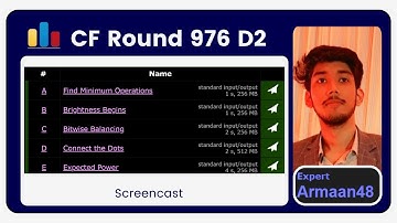 Codeforces Round 976 Div 2 | Contest Screencast  | Armaan Dutt