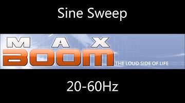 Sine Sweep 20-60Hz 0dBFS #20hz #60hz #sweep #spl